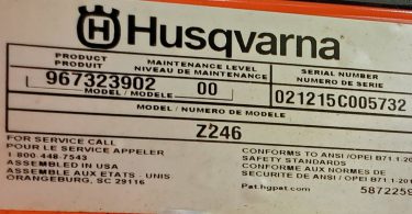 2015 Husqvarna Z246 Zero Turn Riding Mower 9 375x195 2015 Husqvarna Z246 Zero Turn Riding Mower