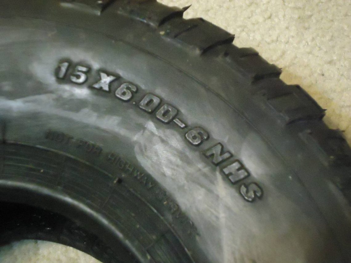 Like new carlisle turf saver ii riding mower tire ronmowers