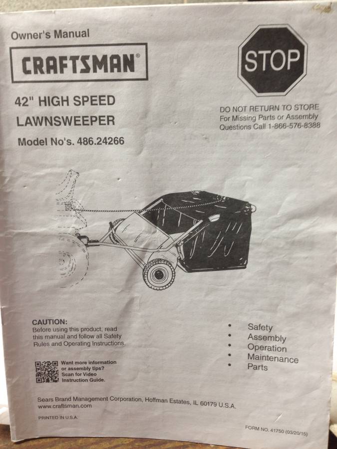 Craftsman Lawn Sweeper 3 Used Craftsman 42 High Speed Lawn Sweeper