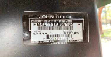 John Deere L111 07 375x195 John Deere L111 Riding Mower for Sale