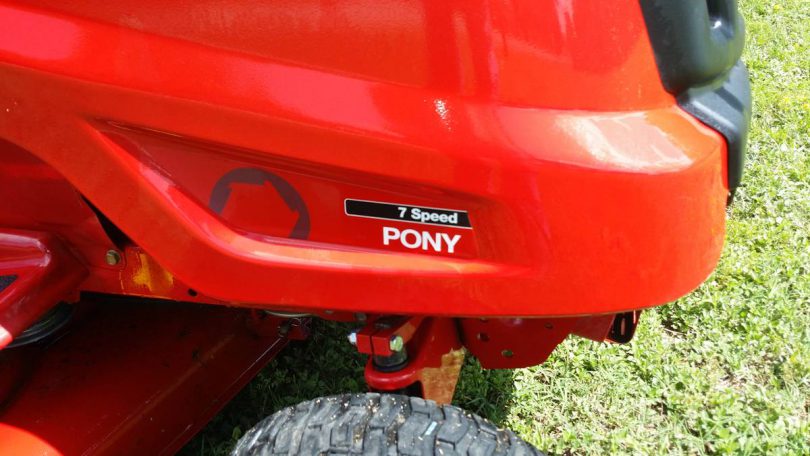 Troy Bilt 7 pony lawnmower 1 810x456 Troy Bilt 7 speed Pony Riding Lawn Mower