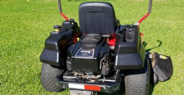 Troy Bilt Mustang XP 08 375x195 Troy Bilt 50 Hydrostatic Lap Bar Zero Turn Riding Mower