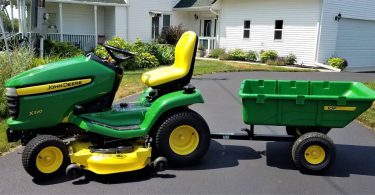 2013 John Deere X 320 04 375x195 2013 John Deere X320 With Brand New Wagon