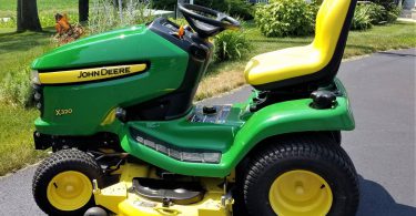 2013 John Deere X 320 06 375x195 2013 John Deere X320 With Brand New Wagon