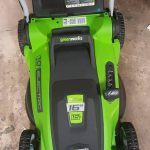 GreenWorks 16 Inch 2 150x150 GreenWorks 16 Inch 10 Amp Corded Lawn Mower (Used)