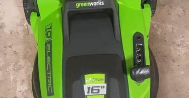 GreenWorks 16 Inch 2 375x195 GreenWorks 16 Inch 10 Amp Corded Lawn Mower (Used)