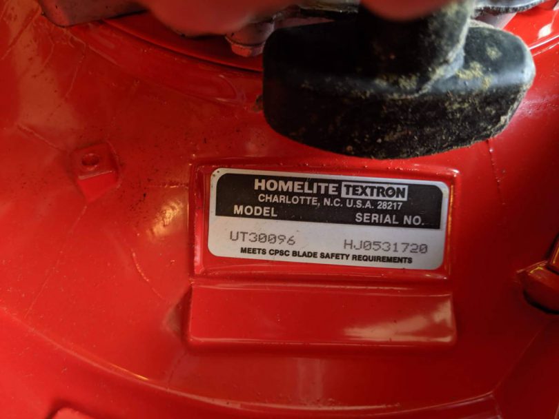Homelite Gas Mower UT30096 for Sale 6 810x608 Homelite Gas Mower UT30096 for Sale