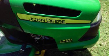 John Deere LA110 1 375x195 John Deere LA110 Automatic Riding Mower for Sale