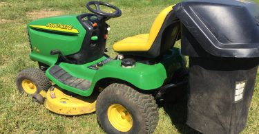 John Deere LT 160 1 375x195 John Deere LT160 42 inch Cut Mower for Sale