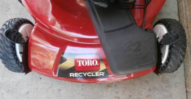 Toro 22in Recycler 2 375x195 Toro 22 Recycler self propelled lawn mower with bag
