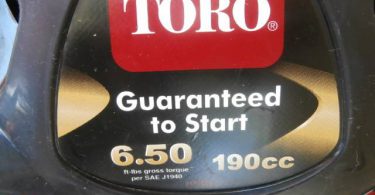 Toro 22in Recycler 8 375x195 Toro 22 Recycler self propelled lawn mower with bag