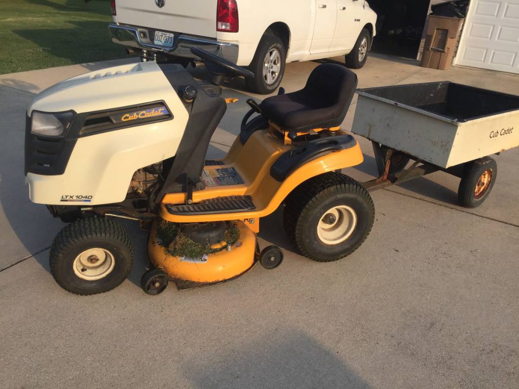 Cub Cadet LTX 1040 42 In. Riding Mower with Cart RonMowers