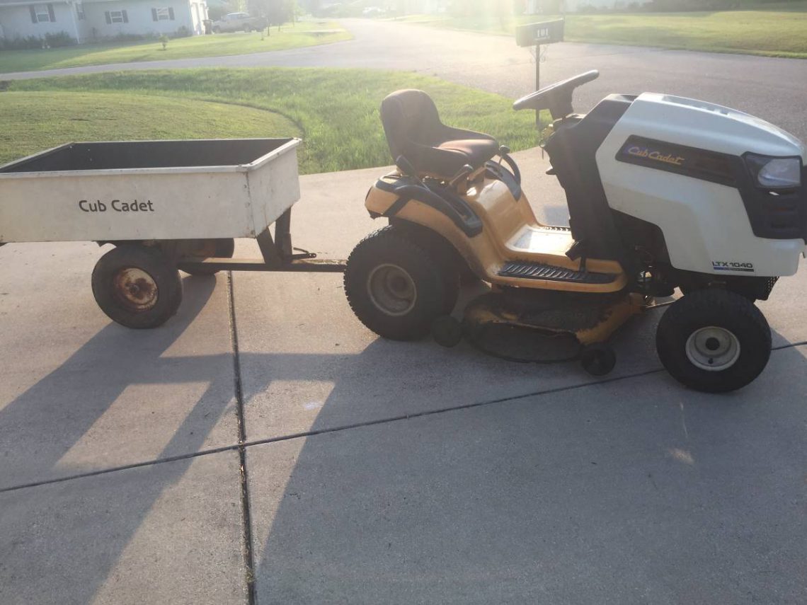 Cub Cadet LTX 1040 42 In. Riding Mower with Cart RonMowers