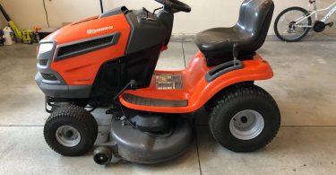 Husqvarna YTH22V46 Riding Lawn Mower 5 375x195 Used Husqvarna 46 in Model YTH22V46 Riding Lawn Mowers