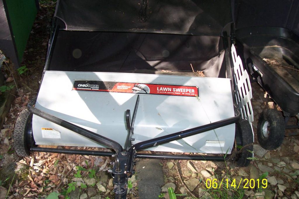 Ohio Steel lawn sweeper 42SWP22 1024x683 Ohio Steel 22 cu. ft. Lawn Sweeper Model 42SWP22