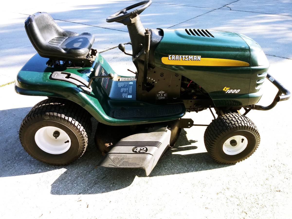 42" Craftsman LT1000 Riding Lawn Mower for Sale - RonMowers