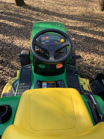 Deere LX280 08 John Deere LX 280 Riding Lawn with dual bagger for sale