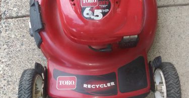 Toro Personal Pace 2 375x195 Used Toro 22 inch Personal Pace self propel lawn mower