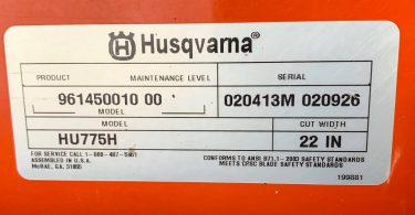 Husqvarna HU775H 5 375x195 22 in Husqvarna 175cc Self Propelled Lawn Mower