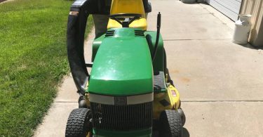 John Deer LX 178 3 375x195 John Deere Model LX 178 Riding Lawn Mower w/ bagger for Sale