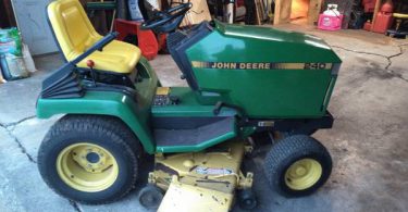 John Deere 240 1 375x195 Used John Deere 240 lawn mower with blower