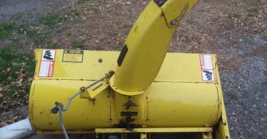 John Deere 240 5 375x195 Used John Deere 240 lawn mower with blower