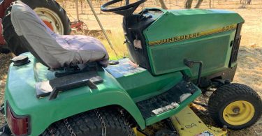 John Deere 425 4 375x195 For Sale John Deere 425 Mower with all Attachments