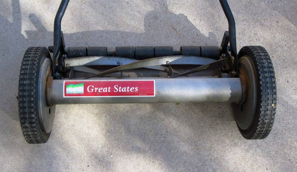 Great States 18inch, 5blade push reel lawn mower (grey ) RonMowers