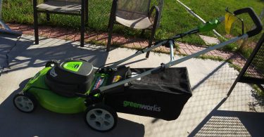 Greenworks 20 Inch 5 375x195 Like New Greenworks 20 Inch Electric Corded Lawn Mower