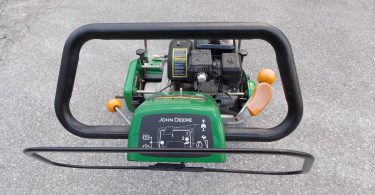 JOHN DEERE 220B 1 375x195 Used John Deere 220B Walk greens reel lawn mower