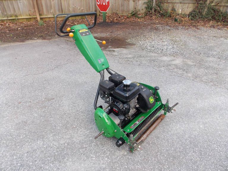 Used John Deere 220B Walk greens reel lawn mower - RonMowers