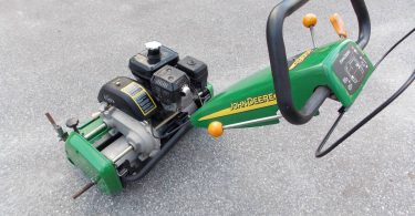 JOHN DEERE 220B 9 375x195 Used John Deere 220B Walk greens reel lawn mower