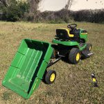 John Deere E110 4 150x150 John Deere E110 19 HP 42 Riding Lawn Mower with Trailer for Sale