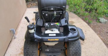 Poulan Pro 42 in 12 375x195 Poulan Pro Riding Lawn 42 Mower Briggs & Stratton 19 HP Engine
