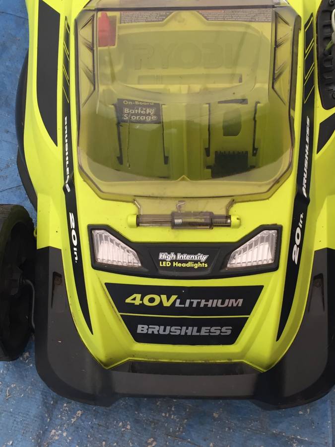 RYOBI RY40108 Lawn Mower 06 Used RYOBI 40 Volt Lawn Mower with Battery Charger