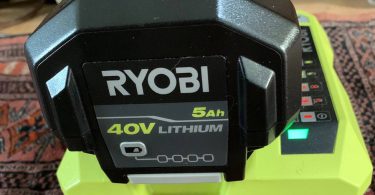 RYOBI RY40108 Lawn Mower 11 375x195 Used RYOBI 40 Volt Lawn Mower with Battery Charger