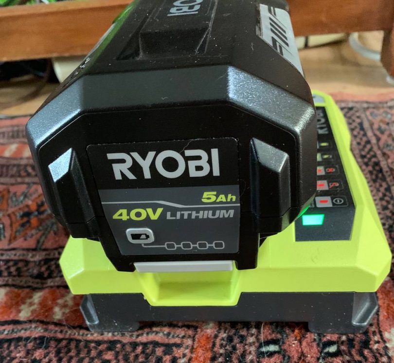 RYOBI RY40108 Lawn Mower 11 810x746 Used RYOBI 40 Volt Lawn Mower with Battery Charger