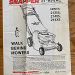 Snapper 21 in Walk Behind Hi Vac Lawn Mower 02 150x150 Snapper 21” Walk Behind Hi Vac Self propelled Lawn Mower
