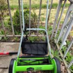 Greenworks 16 inch Reel Mower 2 150x150 Like new Greenworks 16 inch Reel Mower with bag to catch grass
