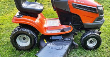 HUSQVARNA YTH 22V46 Riding Mower 03 375x195 Clean Husqvarna 46 22HP Riding Lawn Mower YTH 22V46