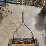 Henley reel lawn mower 2 150x150 Antique hand push reel type lawn Mower for sale