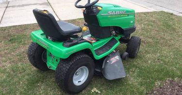 John Deere Sabre 42 inch deck 17HP Riding Lawn Mower 4 375x195 John Deere Sabre 42 deck 17HP Riding Lawn Mower for Sale