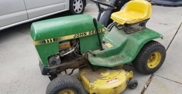 John Deere 111 riding mower 375x195 Vintage John Deere 111 38 inch riding lawn mower for sale
