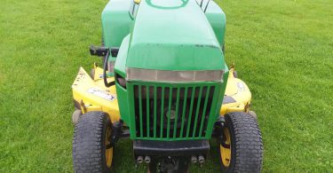 John Deere 318 riding lawn mower 06 375x195 John Deere 318 Mower Ready for the season
