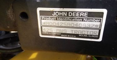 John Deere 425 AWS 11 375x195 John Deere 425 AWS 54 Riding Lawn Mower
