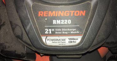 Remington RM220 Self propelled Electric 2 375x195 Remington RM220 21 Inch Self propelled Electric Start Lawn Mower