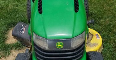 John deere L100 riding lawn mower 3 375x195 John Deere L100 17hp Riding Mower for Sale