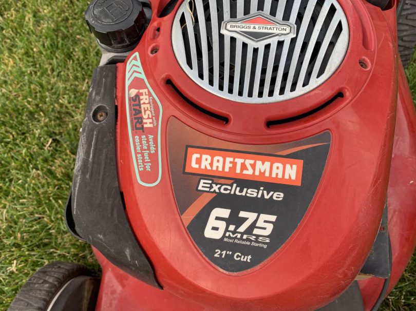 Craftsman 9173765511 810x606 Craftsman 917376551 21 inch Self Propelled Lawn Mower with Bagger