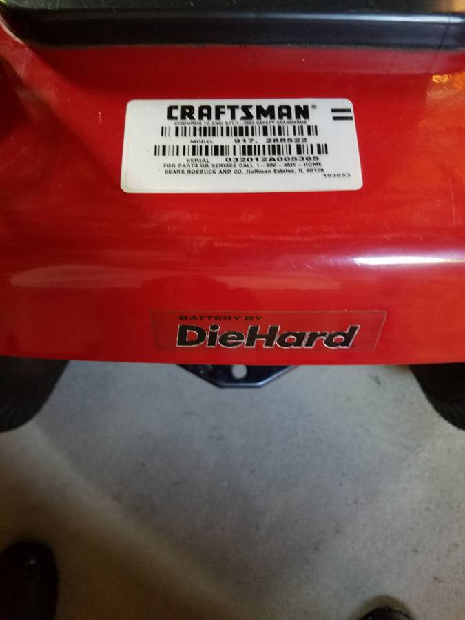 Craftsman Model YT3000 Lawn Mower 10 YT 3000 Craftsman 46 cut riding lawn mower for sale
