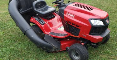 Craftsman T2200 Riding Lawn Mower 08 375x195 2015 Craftsman T2200 riding lawn mower with 2 bag for sale